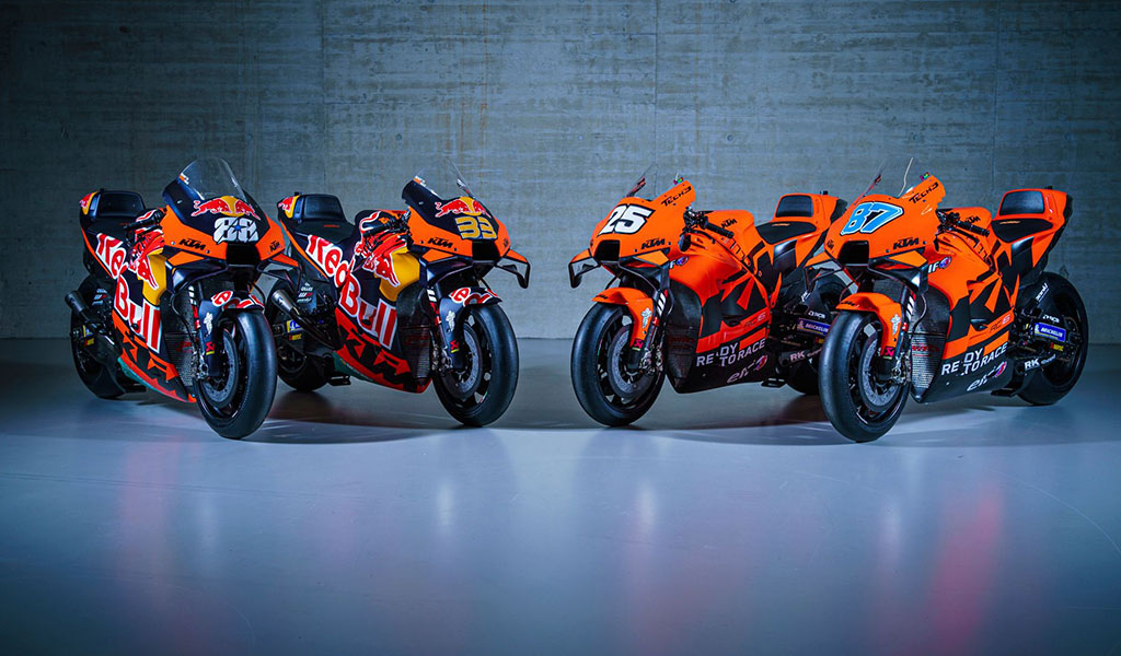 KTM presenta le quattro MotoGP del 2022
